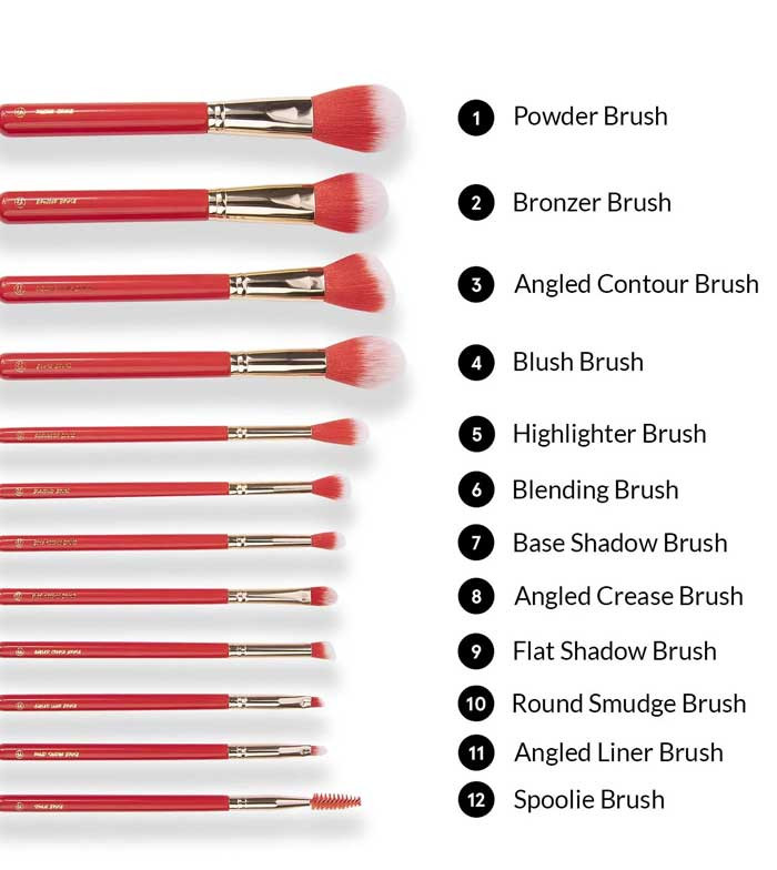 ست براش آرایشی بی اچ کازمتیکس 12 عددی Fa La La Fierce Brush Set