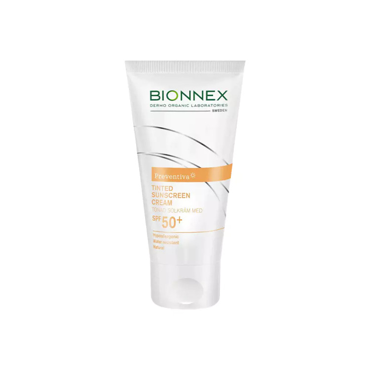 ضدآفتاب رنگی ارگانیک بایونکس BIONNEX سری PREVENTINA حجم ۵۰ میل
