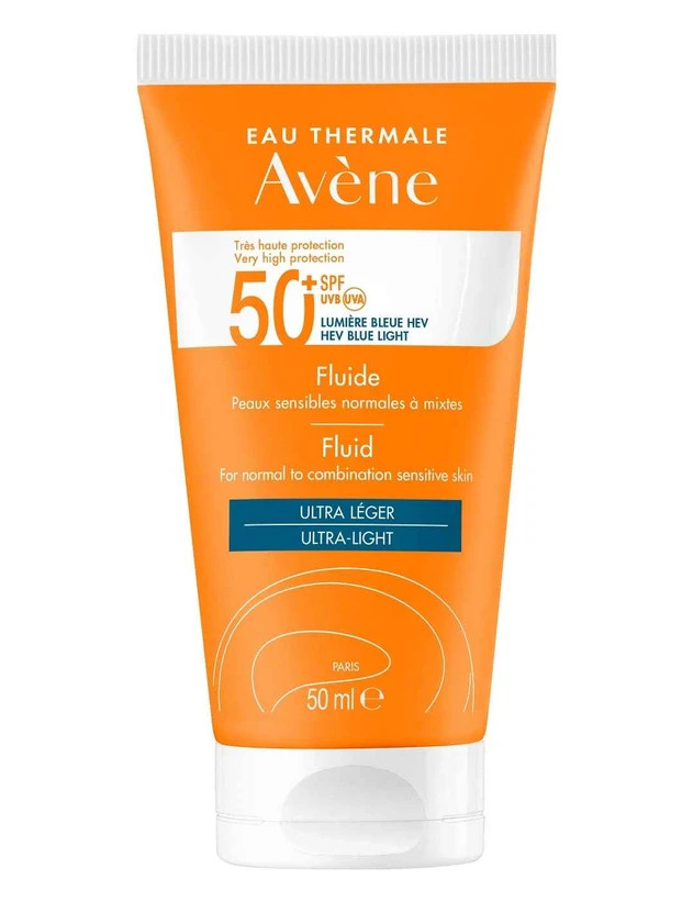کرم ضد آفتاب جدید فلوئیدی اون Avene SPF50+ حجم 50 میل | پوست نرمال تا مختلط و حساس
