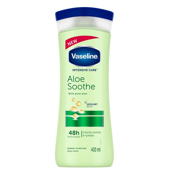 لوسیون بدن آلوئه ورا وازلین Vaseline Aloe Soothe 400ml