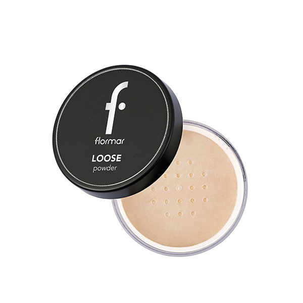 پودر فیکس فلورمار رنگ 002 light sand حجم 18 گرم
