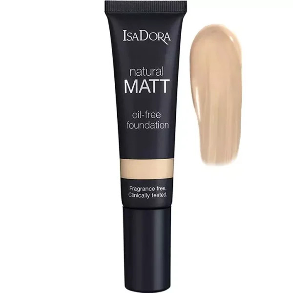 کرم پودر ایزادورا مدل Natural Matt oil free شماره 16