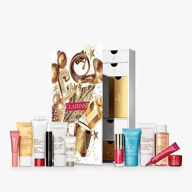 تقویم ادونت ۱۲ روزه کلارنس – Clarins 12 Day Beauty Advent Calendar
