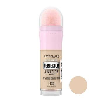 کرم پودر مایع میبلین مدل Perfector گلو اینستنت پرفکتور 4 این 1 شماره 01 میبلین