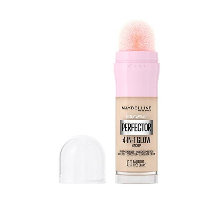 کرم پودر مایع میبلین مدل Perfector گلو اینستنت پرفکتور 4 این 1 شماره 00 میبلین