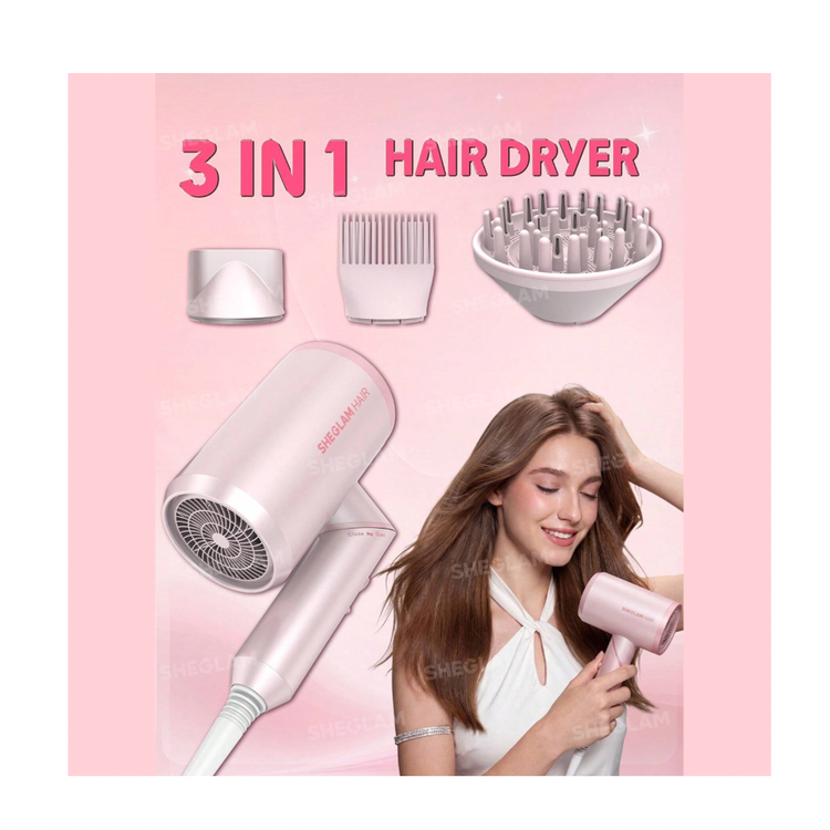 سشوار ۳سری شیگلم SHEGLAM Hair مدل Blowout Bliss Triple Threat