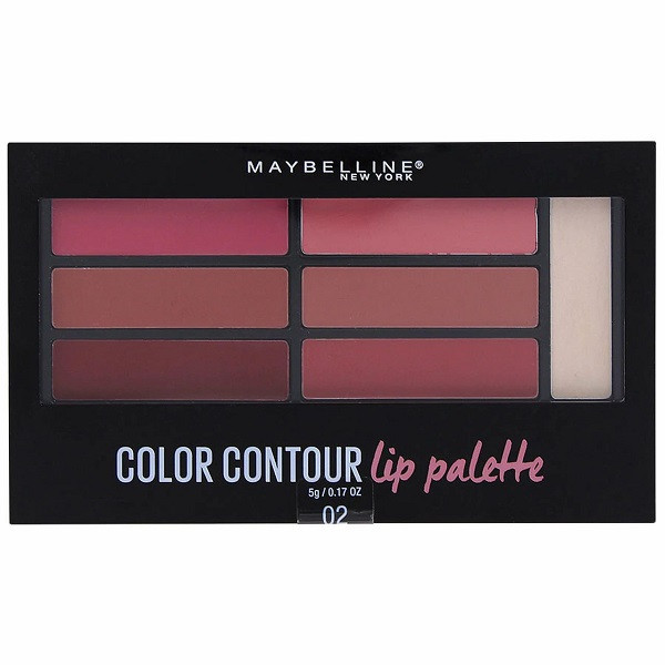 پالت کانتور و رژ لب Blushed Bombshell میبلین